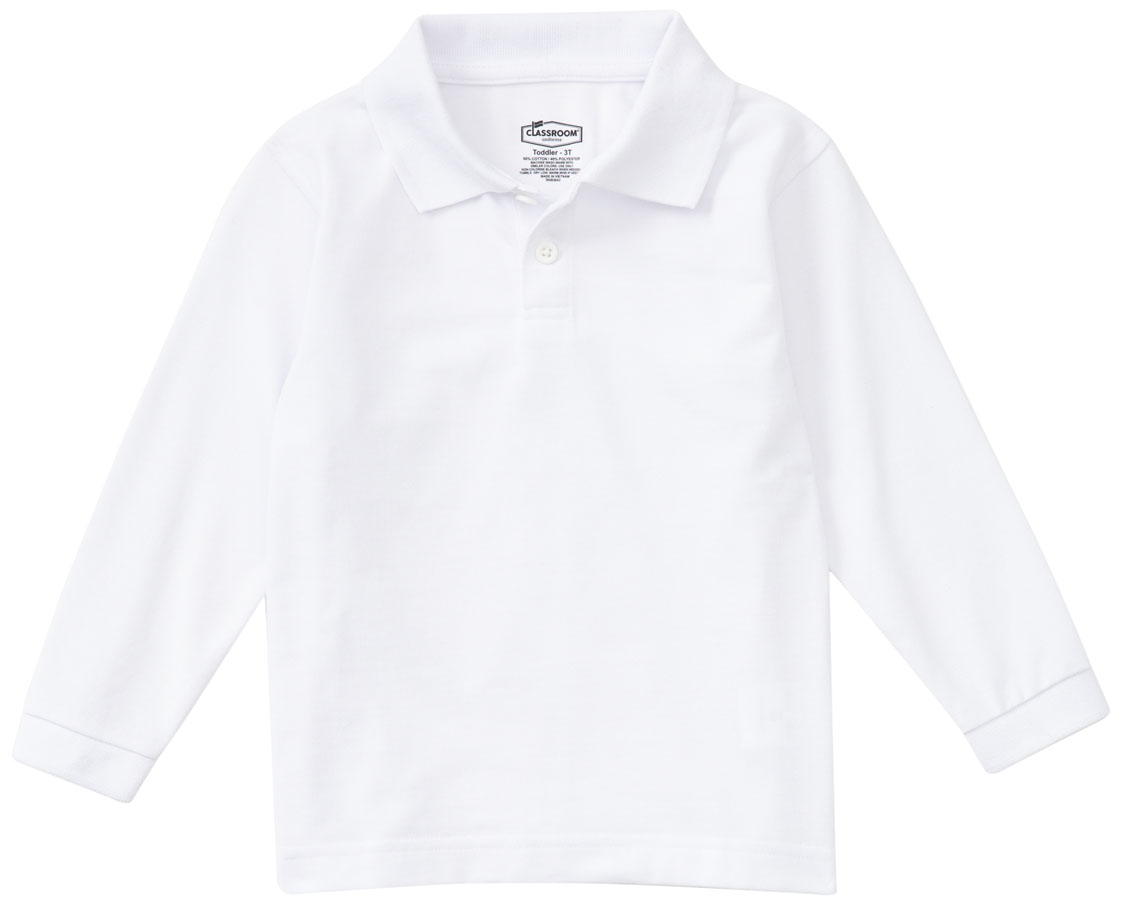 RG-Youth long sleeve Polo shirt with logo
