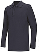 RP-Adult Long sleeve Navy/White pique polo shirt with logo
