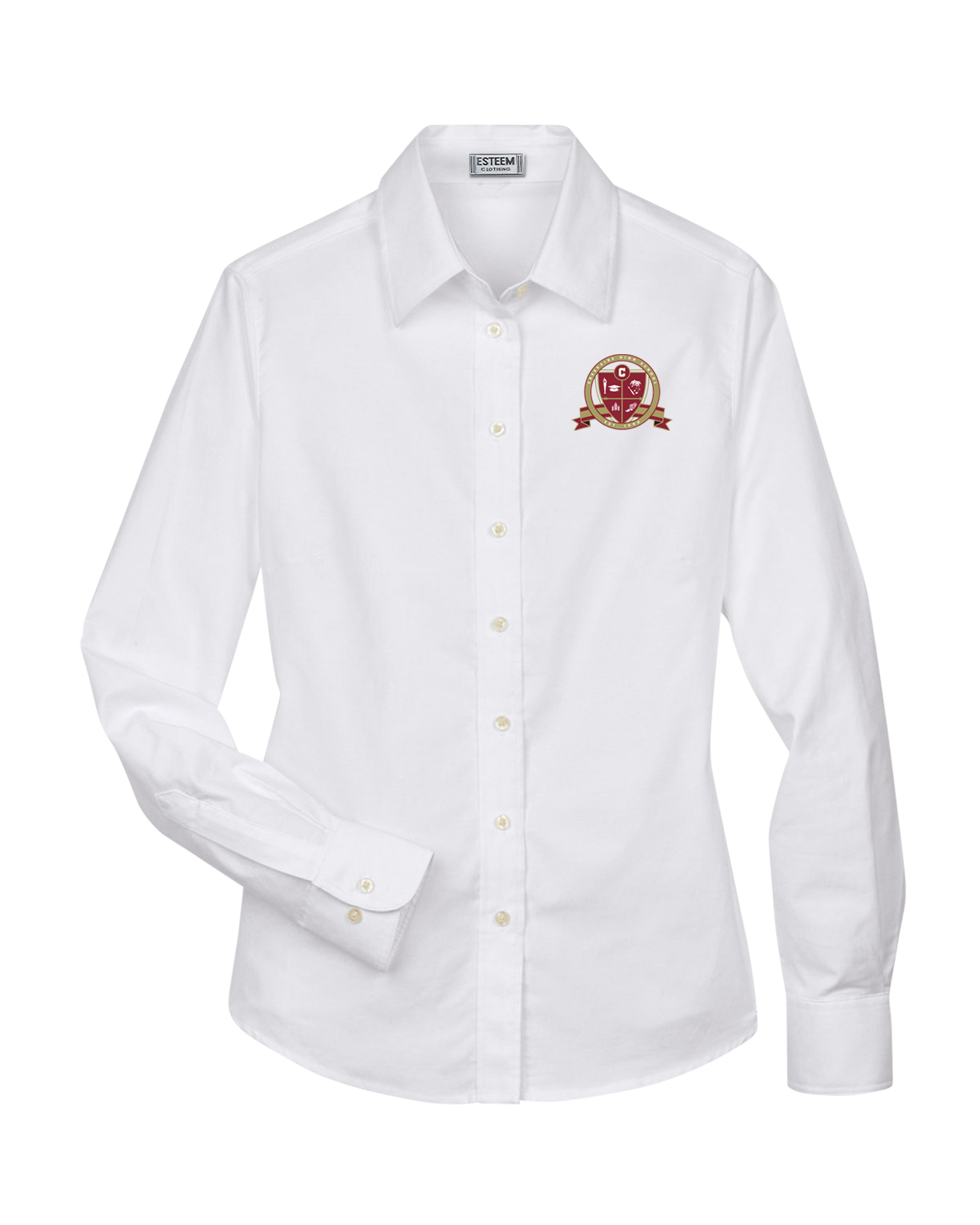 CR - 60% Cotton & 40% Polyester Ladies L/S Oxford shirt - 66333
