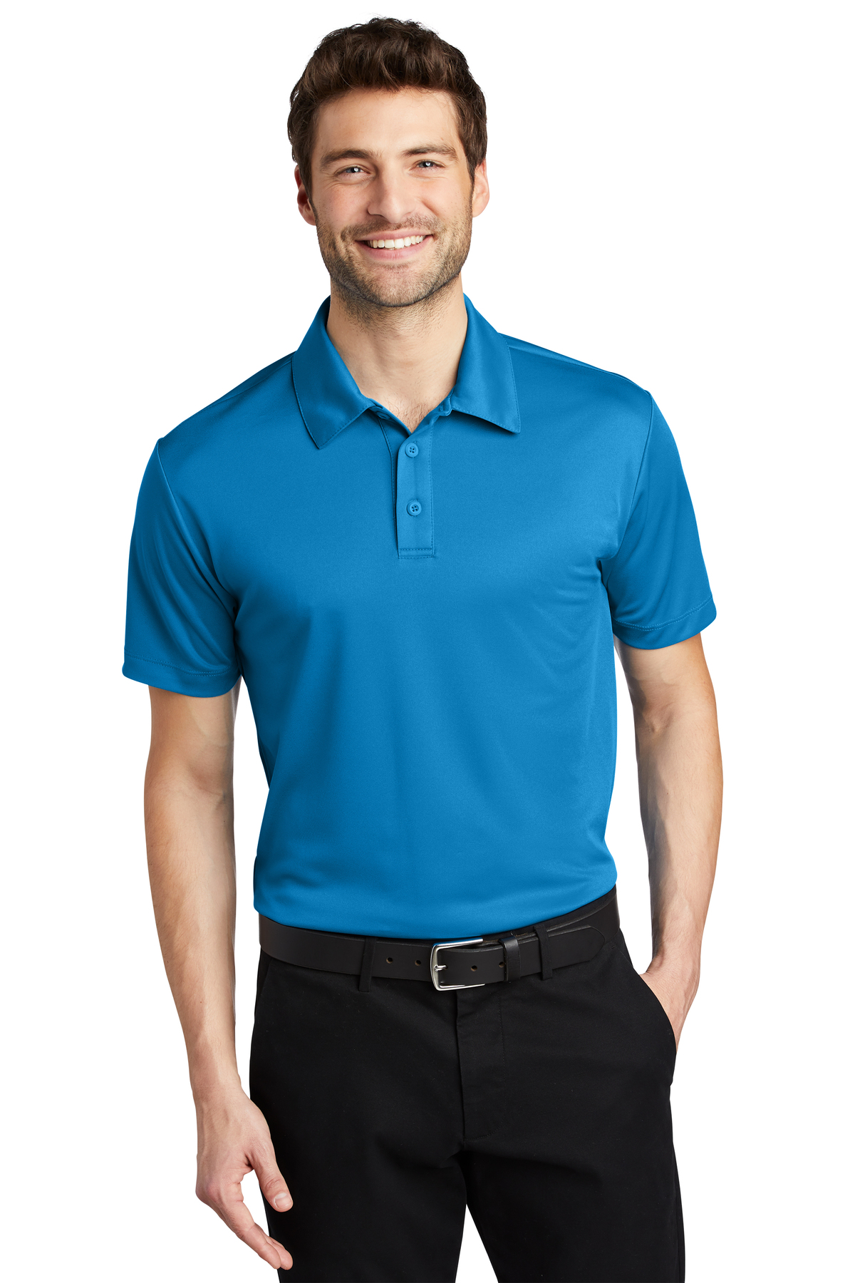 K540 - Youth & Adult moisture wicking Polo shirt -Brilliant blue