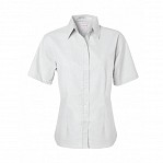 RP-Short sleeve Girls/ladies white oxford shirt with logo
