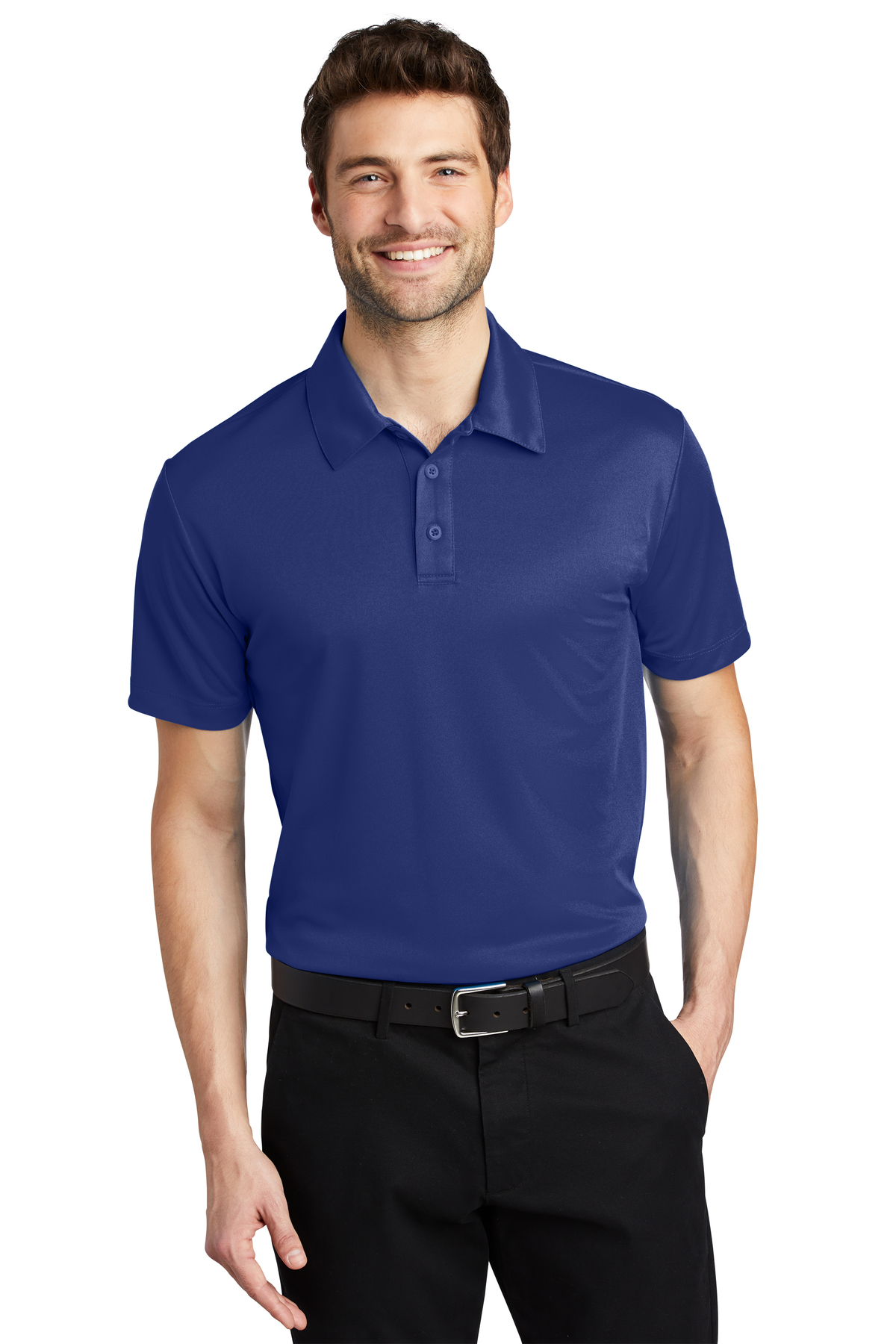 K540 - Youth & Adult moisture wicking Polo shirt-Royal blue
