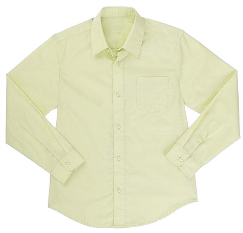 Toddler / Youth Long sleeve Poplin Dress shirt - Yellow