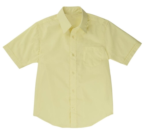 Toddler / Youth Short sleeve Poplin Dress shirt - Yellow