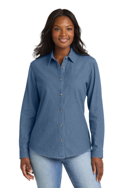 Ladies Long sleeve Denim shirt - LSP10