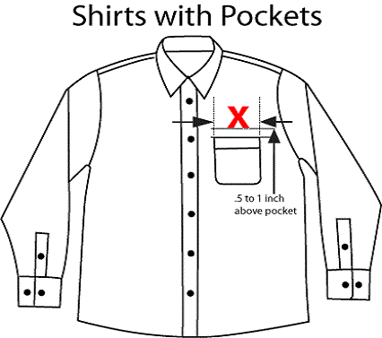 Shirts with Pockets Left Chest